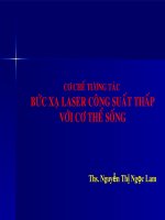 Cơ chế tương tác của laser công suất thấp với cơ thể sống