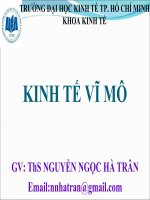 BÀI GIẢNG KINH TẾ VĨ MÔ 1