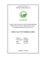 Đánh giá mức độ gây hại và đề xuất một số biện pháp phòng tr ừ sâu xanh ăn lá bồ đề tại xã nghĩa đô huyện b ảo yên tỉnh lào cai 