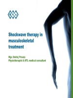 Ứng dụng trong việc điều trị nhức cơ xương khớp của sóng xung kích Shockwave therapy in musculoskeletal  treatment