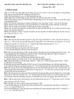 Đề cương ôn tập Vật lí 11  một số dạng bài tập ( HK 2)