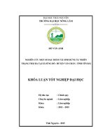 Nghiên cứu một số đặc điểm tái sinh rừng tự nhiên trạng thái IIa tại xã sùng đô   huyện văn chấn   tỉnh yên bái