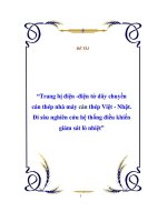 De tai “trang bi dien 