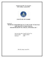 ĐÁNH GIÁ TÌNH HÌNH QUẢN LÝ NHÀ NƯỚC VỀ ĐẤT ĐAI TRÊN ĐỊA BÀN XÃ HÒA THẮNG, THÀNH PHỐ BUÔN MA THUỘT, TỈNH ĐẮK LẮK