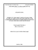Nghiên cứu tổng hợp và khảo sát hoạt tính của phụ gia trên cơ sở Bo tương hợp với cacbon nano biến tính nhằm cải thiện một số tính năng của dầu, mỡ, chất lỏng chuyên dụng.