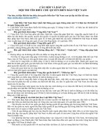 câu hỏi đáp chủ cuền biển đảo