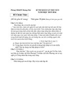 Đề kiểm tra ngữ văn lớp 6 cuối năm