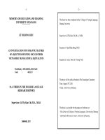 An investigation into semantic features of adjectives denoting big and their vietnamese translational equivalents