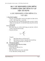 Báo cáo thí nghiệm vật liệu xây dựng