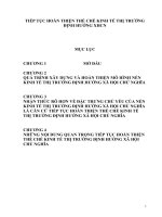 Tiếp tục hoàn thiện thể chế kinh tế thị trường định hướng xã hội chủ nghĩa