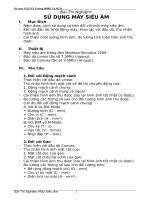 Bài Thí Nghiệm: SỬ DỤNG MÁY SIÊU ÂM