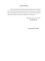 PHÂN TÍCH THỰC TRẠNG HIỆU QUẢ KINH DOANH của TRUNG tâm GIỐNG và PHÁT TRIỂN NÔNG – lâm NGHIỆP CÔNG NGHỆ CAO HP 