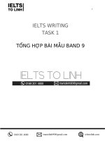 Bài mẫu band 9 IELTS WRITING