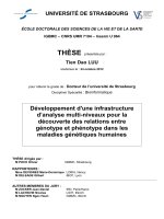 Développement dune infrastructure danalyse multi niveaux pour la découverte des relations entre génotype et phénotype dans les maladies génétiques humaines
