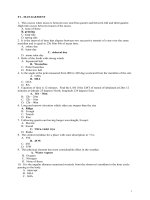 CÂU HỎI TRẮC NGHIỆM CHUYÊN MÔN CHO SỸ QUAN QUẢN LÝ 1