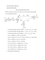 Bài tập dài môn ngắn mạch