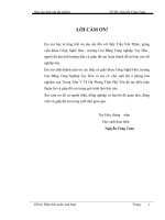 Báo cáo Thực tập Phân tích nước sinh hoạt