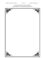 QUẢN TRỊ DỰ ÁN ĐẦU TƯ_LỰA CHỌN MUA NHÀ CHO SINH VIÊN MỚI ĐI LÀM