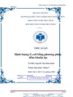 Định lượng e coli bằng phương pháp đếm khuẩn lạc