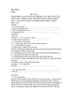 tình hình vận dụng hệ thống các nguyên tắc giáo dục trong nhà trường phổ thông hiện nay ,nguyên nhân và biện pháp khắc phục