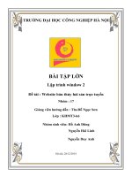 bài tập lớn lập trình window 2