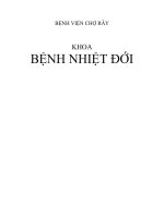 Phác đồ điều trị BV Chợ Rẫy, khoa Bệnh nhiệt đới