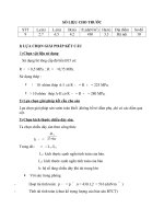 ĐỒ ÁN KẾT CẤU BÊ TÔNG CỐT THÉP - SỐ LIỆU CHO TRƯỚC, ĐỊA ĐIỂM HÀ NỘI, ĐẠI HOC GTVT