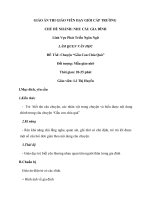 GIÁO ÁN THI GIÁO VIÊN DẠY GIỎI CẤP TRƯỜNG