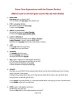 Adverbials of time with the present perfect