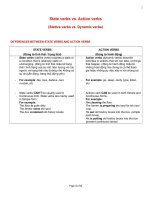 State verbs vs  action verbs