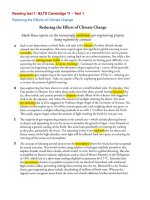 Giải thích từ vựng_ IELTS Cambridge 11_Test 1  reducing the effects of climate change