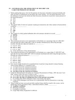 CÂU HỎI TRẮC NGHIỆM CHUYÊN MÔN CHO SỸ QUAN QUẢN LÝ 7