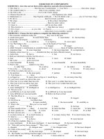 EXERCISES ON COMPARISONS(well  prepared)