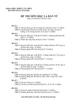 ĐÁP ÁN ĐỀ CƯƠNG LA BÀN TỪ HÀNG HẢI (HỆ CAO ĐẲNG NÂNG CAO)