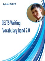 IELTS writing vocabulary band 7 0