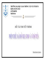 THUYẾT TRÌNH TRÊN lớp PHÉP CHIẾU hải đồ MECATOR