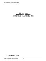 Bài báo cáo: Báo Cáo Thí Nghiệm: SỬ DỤNG MÁY SIÊU ÂM