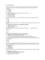 CÂU HỎI TRẮC NGHIỆM CHUYÊN MÔN CHO SỸ QUAN QUẢN LÝ 4