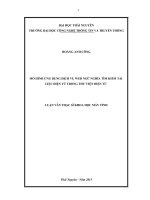 Mô hình ứng dụng dịch vụ web ngữ nghĩa tìm kiếm tài liệu điện tử trong thư viện điện tử 