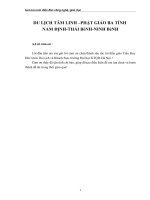 THỰC TRẠNG về DU LỊCH tâm LINH PHẬT GIÁO ở VIỆT NAM