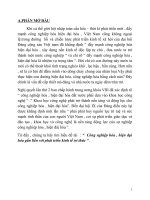 Công nghiệp hóa , hiện đại hóa gắn liền với phát triển kinh tế tri thức 