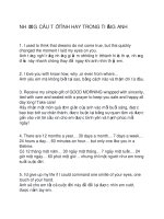 NHƯNG câu tỏ TÌNH HAY TRONG TIẾNG ANH