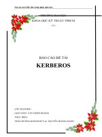 BÁO cáo đề tài KERBEROS   đồ án môn bảo mật THÔNG TIN