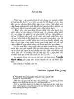 Báo cáo đồ án công nghệ chế tạo máy