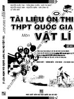TÀI LIỆU ÔN THI THPT QUỐC GIA MÔN VẬT LÍ NGUYỄN KHẮC THU.