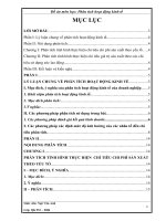 PHÂN TÍCH TÌNH HÌNH THỰC HIỆN  CHỈ TIÊU CHI PHÍ sản XUẤT THEO yếu tố 