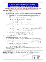 09. BIẾN DẠNG NGHIỆM KÉP, NGHIỆM BỘI BA Thầy Đặng Việt Hùng – Nguyễn Thế Duy – Vũ Văn Bắc