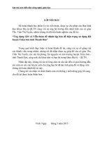 ỨNG DỤNG GIS và VIỄN THÁM để THÀNH lập bản đồ HIỆN TRẠNG DÙNG đất HUYỆN TRIỆU sơn, TỈNH THANH hóa