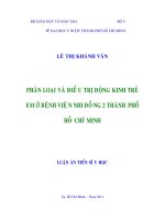 Phân loại và điều trị động kinh trẻ em ở bệnh viện nhi đồng 2 thành phố hồ chí minh