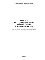 ỦY BAN NHÂN DÂN THÀNH PHỐ CẦN THƠĐƠN GIÁXÂY DỰNG CÔNG TRÌNHPHẦN SỬA CHỮATHÀNH PHỐ CẦN THƠ